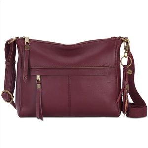 - The Sak Alameda LeatherXBODY.Cabernet/Antique Gold. NWT.